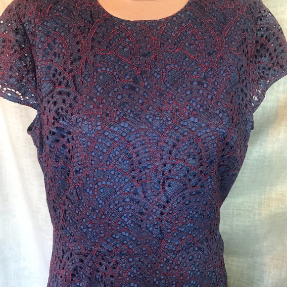 NWT Banana Republic asymmetrical lace dress. - Picture 11 of 11